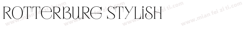 Rotterburg Stylish字体转换